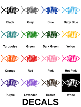 Darwin Fish Decals